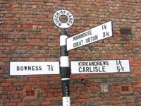 Burgh-by-Sands signpost