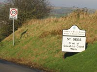 St. Bees Coast to Coast sign